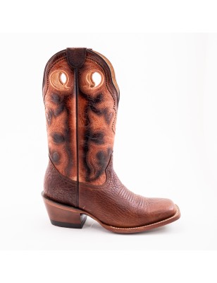 BOTA RIO GRANDE BULL HIDE COMANCHE H972 OV-127 OKLAHOMA CUERO CABALLOS WELT 5.5CM 30CM