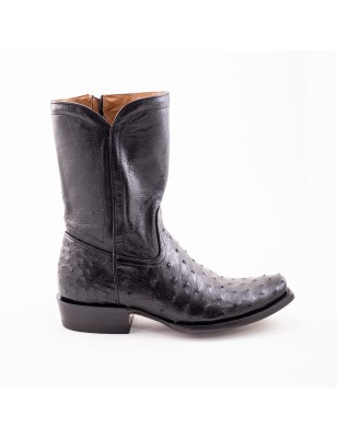 BOTA RIO GRANDE AVESTRUZ ORIGINAL RAMIRO - 2 MAT-16 MATHIEU 1942 CUERO TPU WELT 4CM 25CM