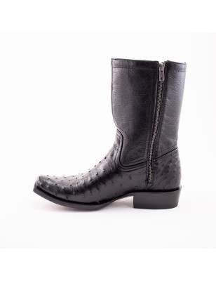 BOTA RIO GRANDE AVESTRUZ ORIGINAL RAMIRO - 2 MAT-16 MATHIEU 1942 CUERO TPU WELT 4CM 25CM
