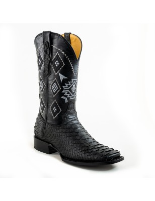 BOTA EL GENERAL PIEL GRABADA TIPO SERPIENTE PITÓN PRO-RODEO