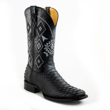 BOTA EL GENERAL PIEL GRABADA TIPO SERPIENTE PITÓN PRO-RODEO
