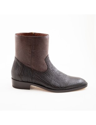 BOTIN CASIMIRO WEST PIEL DE TIBURON ORIGINAL  APLICACIONES DE VENADO 44003TD