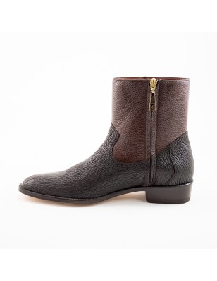 BOTIN CASIMIRO WEST PIEL DE TIBURON ORIGINAL  APLICACIONES DE VENADO 44003TD
