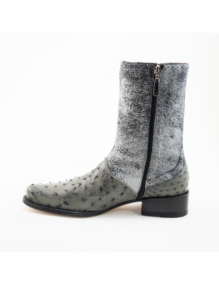 BOTA CASIMIRO WEST PIEL DE AVESTRUZ ORIGINAL 27601OB