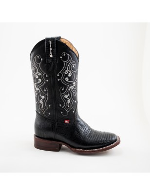 BOTA BIG BULL PIEL GRABADA TIPO  LIZARD 5100 51334 YARELI
