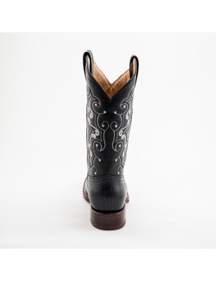 BOTA BIG BULL PIEL GRABADA TIPO  LIZARD 5100 51334 YARELI