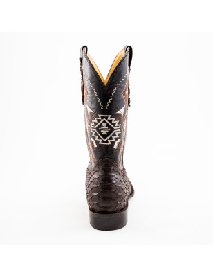 BOTA EL GENERAL PIEL GRABADA TIPO SERPIENTE PITÓN PRO-RODEO