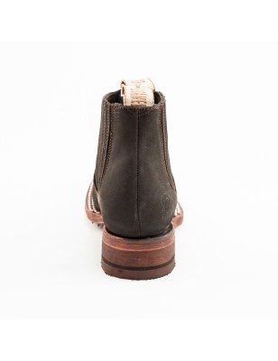 BOTIN EL CANELO NOBUCK SQUARE FRONTERIZO CUERO WELT 2CM 8CM