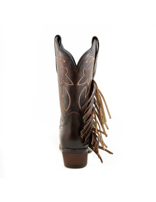 BOTA JUSTIN PIEL DE RES BRUSH JB5596
