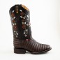 BOTA BIG BULL PIEL GRABADA TIPO COLA DE COCODRILO 5100 51391 YARELI