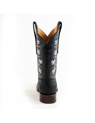 BOTA BIG BULL PIEL GRABADA TIPO SERPIENTE PITÓN 5100 51431 YARELI