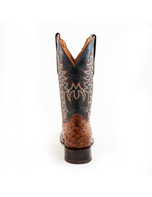 BOTA BIG BULL PIEL GRABADA TIPO AVESTRUZ AFRICANA 5100 51903 OMAR
