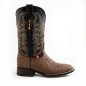 BOTA BIG BULL PIEL GRABADA TIPO SERPIENTE PITÓN 5100 51925 OMAR