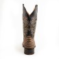 BOTA BIG BULL PIEL GRABADA TIPO SERPIENTE PITÓN 5100 51925 OMAR